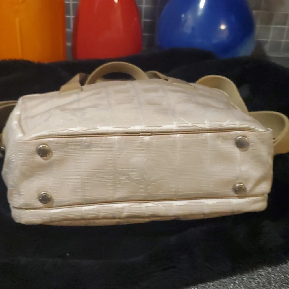 Chanel Bag Travel Line Top Handle Plush Sholder Strap